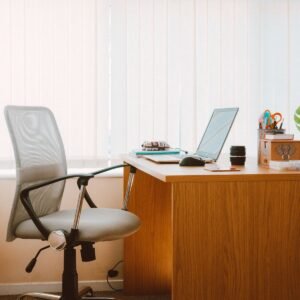 Executive Wood Desk with Drawer Pedestal